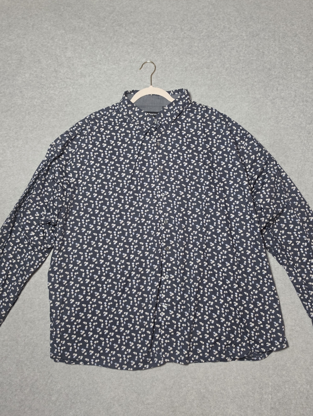 Claiborne Stretch Men's Button Up Shirt Size 3XL Big Tall Business Casual
